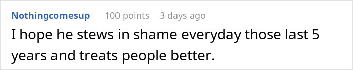 Comment hopes the ableist boyfriend reflects on his past treatment and improves. Comment hopes the ableist boyfriend reflects on his past treatment and improves.
