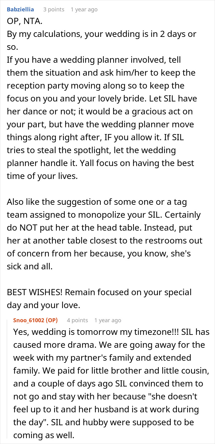 Couple Gets Annoyed That SIL With Cancer Is Taking Away From Their Wedding, It's Way Worse Than That Couple Gets Annoyed That SIL With Cancer Is Taking Away From Their Wedding, It's Way Worse Than That