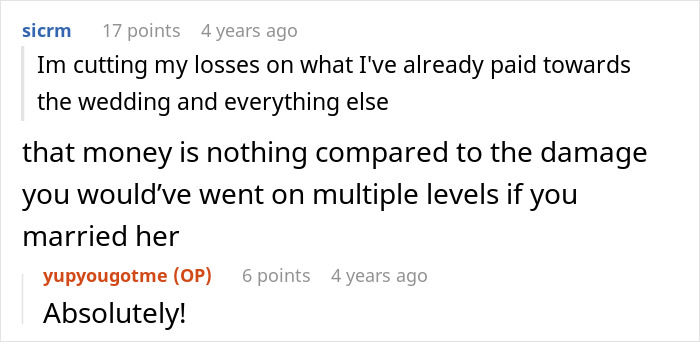 Man cutting losses from wedding, realizing fiancée is the problem and damage avoided. Man cutting losses from wedding, realizing fiancée is the problem and damage avoided.