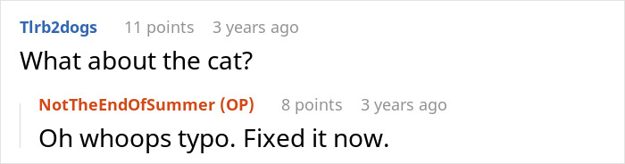 Pregnant woman starts contractions; MIL refuses to leave. A user asks about a typo in the post.