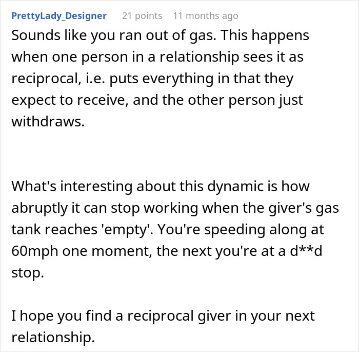 Woman Has A Moment Of Clarity And Dumps BF Who Tells Her What Is Actually Important To Him