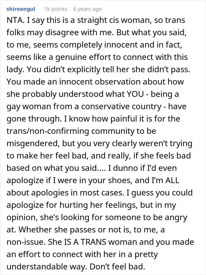 Trans Woman Mad At Coworker Who "Clocked" Her Identity, Which She Thought Was A Secret All Along