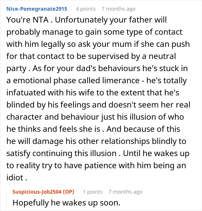 Guy Sides With Toxic Wife Who Bullies His Kids, Ends Up Hurting 14YO, Who Blocks Him For Good