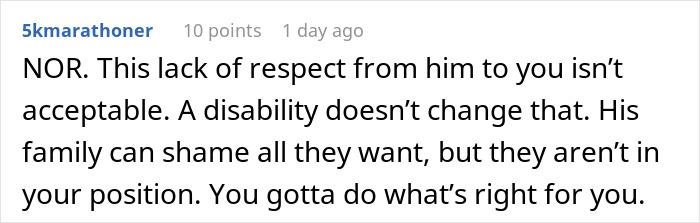 Wife Tries To Be Understanding Of Her Disabled Husband But Finally Has Enough Of Him