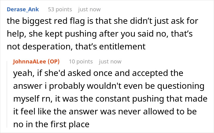 Sister Makes Her Issues Her Brother's Problem, Shocked When He Refuses Her Demand