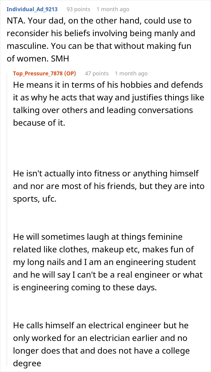 Teen calls out dad's double standard after mocking women's periods. He says she humiliated him. Teen calls out dad's double standard after mocking women's periods. He says she humiliated him.
