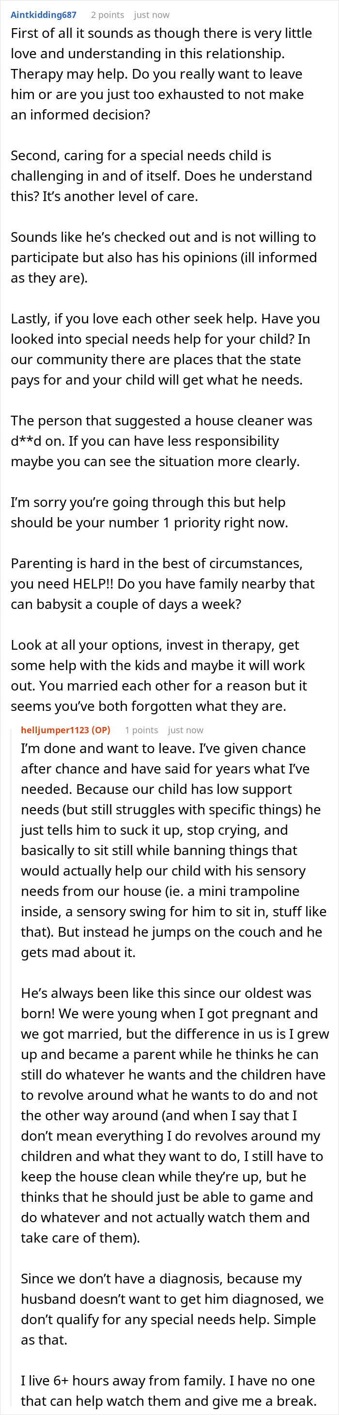 Burnt-out wife frustrated with husband's empty promises plans to leave him