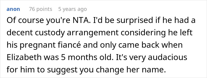 Opinion on custody and renaming issues after man returns post-abandonment Opinion on custody and renaming issues after man returns post-abandonment