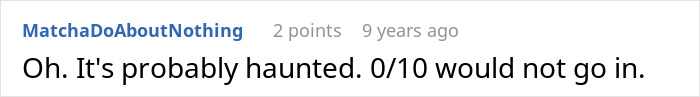 Comment joking about a haunted locked padlock on spare bedroom Comment joking about a haunted locked padlock on spare bedroom