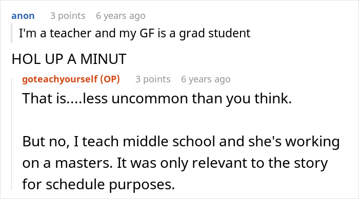 Discussion about teacher and grad student relationship in story context Discussion about teacher and grad student relationship in story context