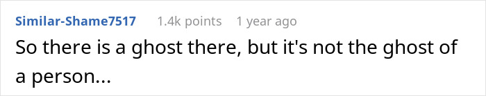 Comment about ghost and locked padlock on spare bedroom Comment about ghost and locked padlock on spare bedroom