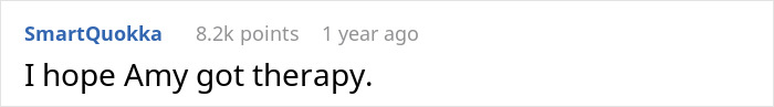 Comment expressing hope for therapy after traumatic event in locked bedroom Comment expressing hope for therapy after traumatic event in locked bedroom