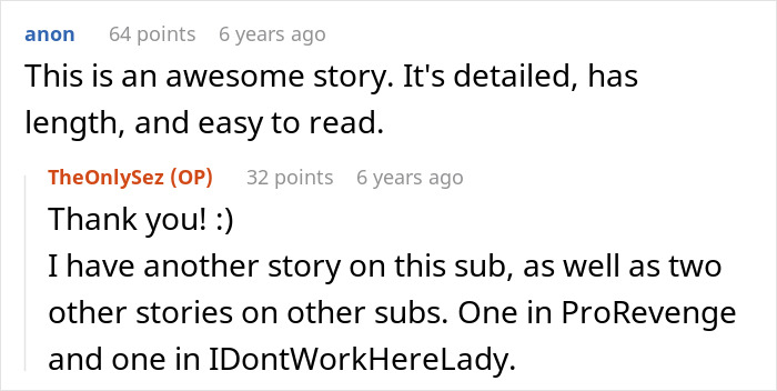 Positive Reddit comment praising detailed parenting story Positive Reddit comment praising detailed parenting story