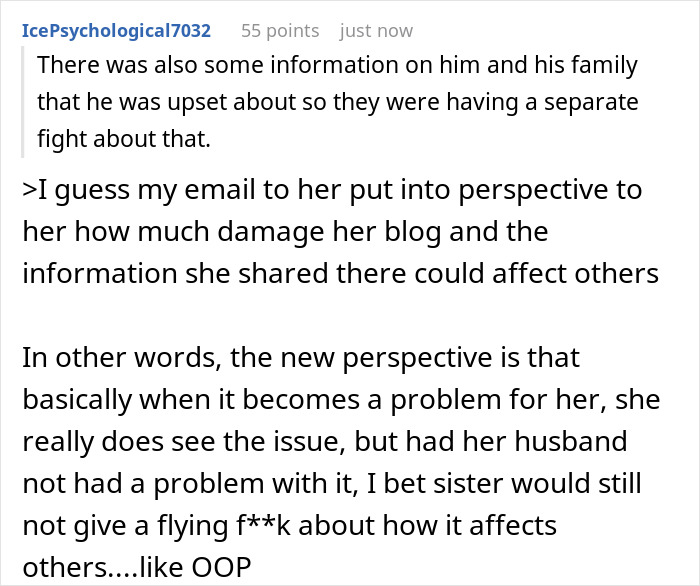 Woman Turns Family's Life Into Content For Her Blog, Gets Fired By Sis After She Refuses To Stop Woman Turns Family's Life Into Content For Her Blog, Gets Fired By Sis After She Refuses To Stop