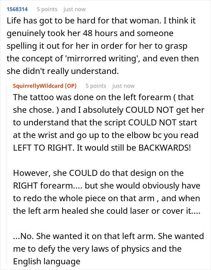 Woman Claims Tattoo Artist Ruined Her Ink, But The Reason Why Leaves The Whole Shop Stunned