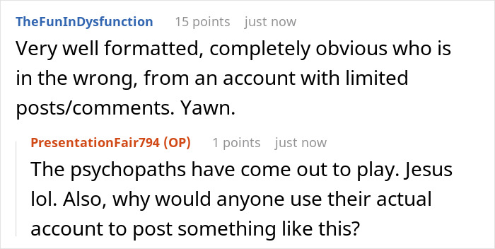 Screenshot of comments on a post about a destination wedding, discussing the groom's wife and PTO. Screenshot of comments on a post about a destination wedding, discussing the groom's wife and PTO.