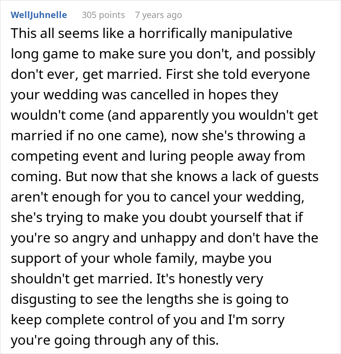 Woman Discovers Her Mom’s Secret Plans For Her Wedding Day, Cuts Off Every Family Member Involved Woman Discovers Her Mom’s Secret Plans For Her Wedding Day, Cuts Off Every Family Member Involved