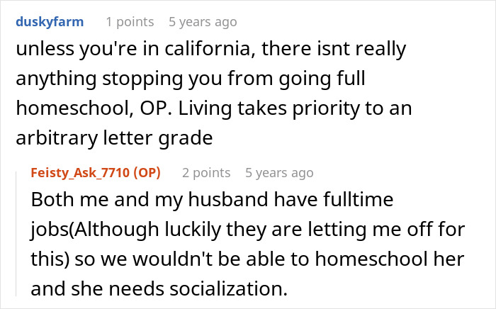 An online comment suggests homeschooling for an 11YO undergoing chemotherapy, facing grade repetition, and mom blasting school. An online comment suggests homeschooling for an 11YO undergoing chemotherapy, facing grade repetition, and mom blasting school.