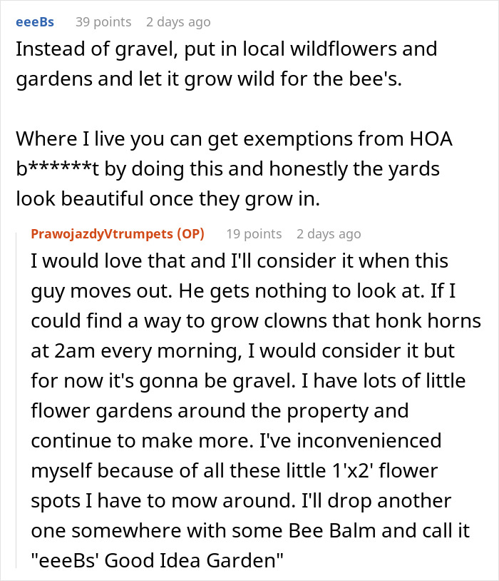 Suggestion to use wildflowers instead of gravel for bee-friendly yards Suggestion to use wildflowers instead of gravel for bee-friendly yards