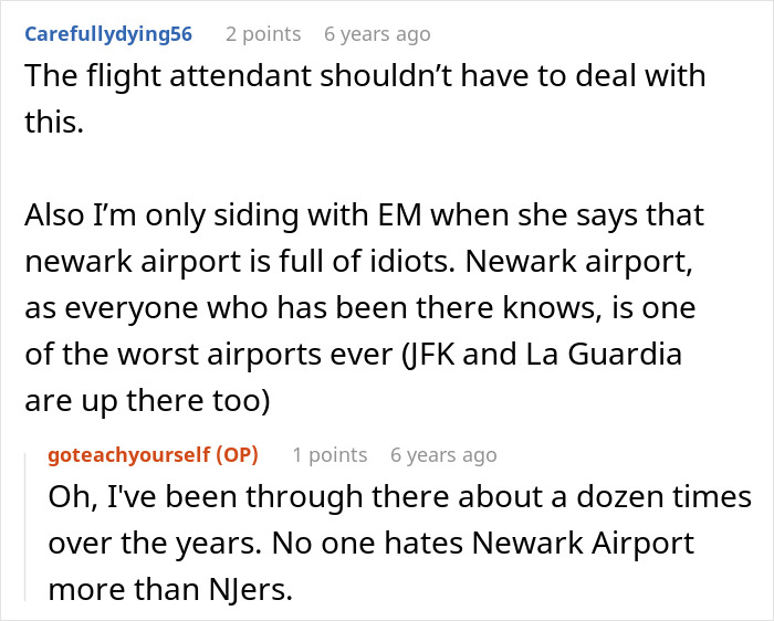 Reddit comments discussing Newark airport as one of the worst airports experienced by travelers. Reddit comments discussing Newark airport as one of the worst airports experienced by travelers.