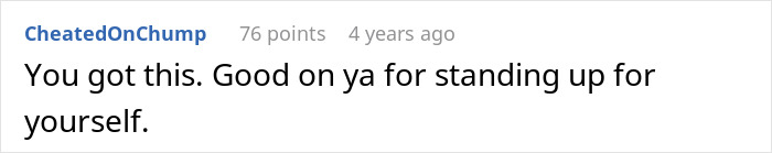 A screenshot of a supportive comment for a pregnant woman standing up for herself amidst husband's grief and potential divorce. A screenshot of a supportive comment for a pregnant woman standing up for herself amidst husband's grief and potential divorce.