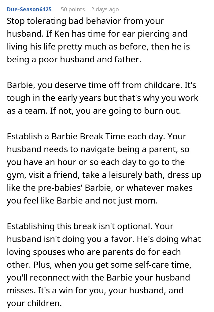 Husband Can't Believe Wife Isn't The Same "Barbie" He Married, Throws A Tantrum