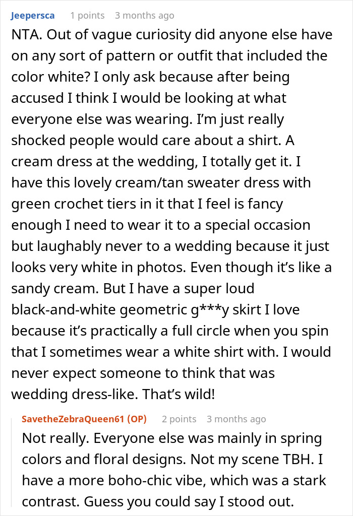 Guest Shamed Over Sleeveless Top And "White" Outfit Gets Unexpected Revenge Guest Shamed Over Sleeveless Top And "White" Outfit Gets Unexpected Revenge