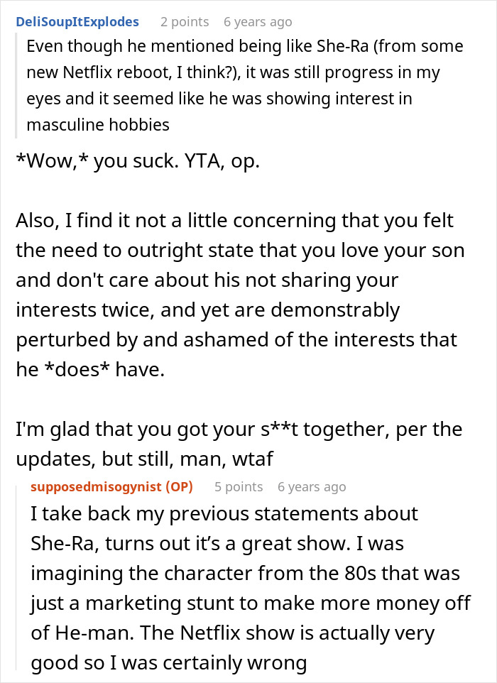 Misogynist Dad Gets Slammed By Fam For Criticizing Feminine Son And Enforcing Rigid Stereotypes