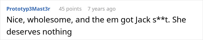 A comment about a relative publicly shaming a family at a grandma's funeral for seeing dollar signs. A comment about a relative publicly shaming a family at a grandma's funeral for seeing dollar signs.