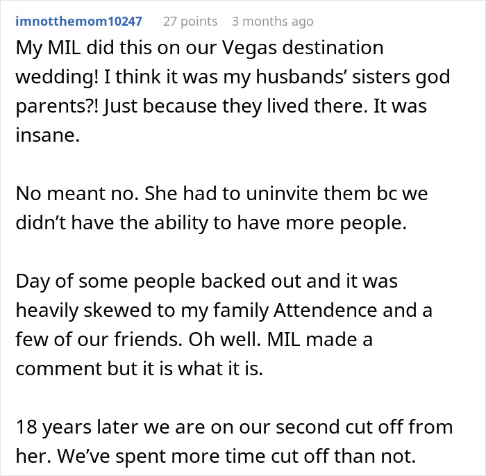 MIL Tries To Take Over Wedding Planning, Bride Can't Take It Anymore MIL Tries To Take Over Wedding Planning, Bride Can't Take It Anymore
