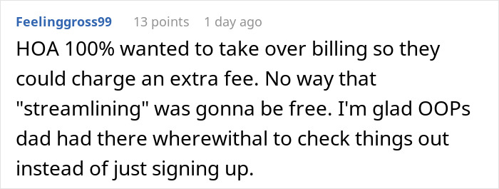 Comment on HOA charging extra fees and warning about scam Comment on HOA charging extra fees and warning about scam