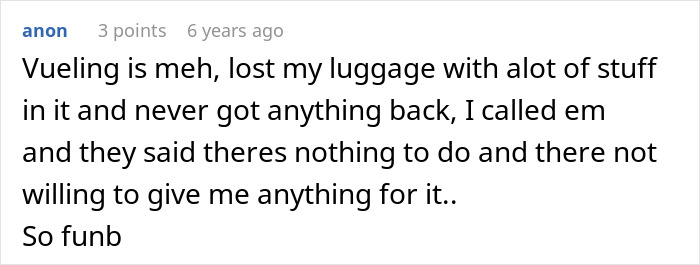 Complaint about lost luggage and poor service from Vueling airline Complaint about lost luggage and poor service from Vueling airline