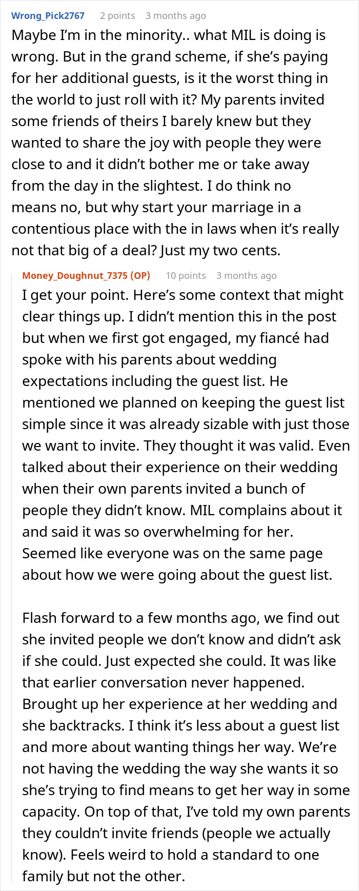 MIL Tries To Take Over Wedding Planning, Bride Can't Take It Anymore MIL Tries To Take Over Wedding Planning, Bride Can't Take It Anymore