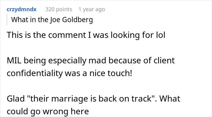 A social media comment expressing worry for a woman who finds her husband's memory box and stalkerish tendencies. A social media comment expressing worry for a woman who finds her husband's memory box and stalkerish tendencies.