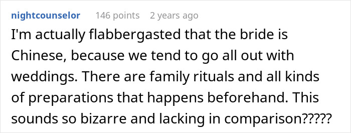 Comment surprised by cultural wedding differences in a unique wedding Comment surprised by cultural wedding differences in a unique wedding