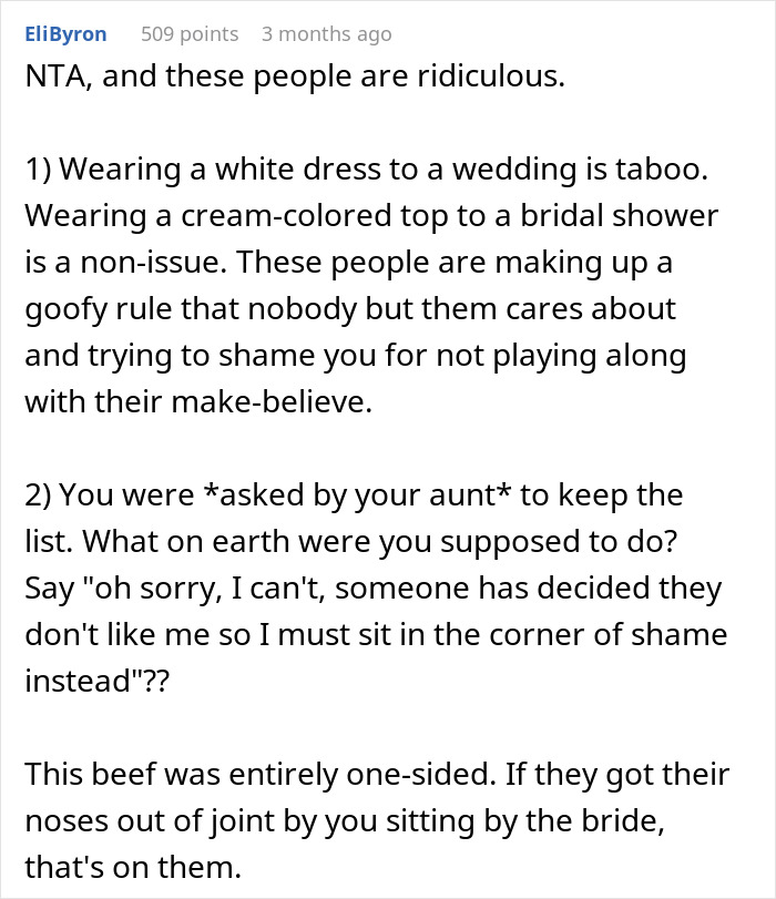 Guest Shamed Over Sleeveless Top And "White" Outfit Gets Unexpected Revenge Guest Shamed Over Sleeveless Top And "White" Outfit Gets Unexpected Revenge