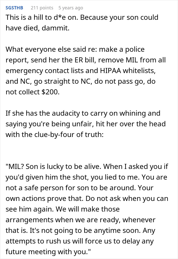 Entitled MIL ignores grandson's insulin needs, leading to the ER. Parents are livid about MIL's dangerous actions.