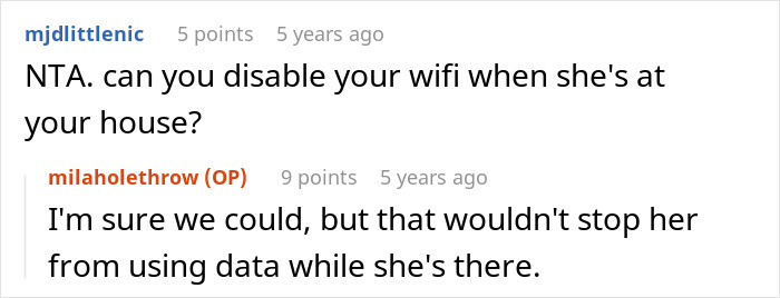 Suggestion to disable wifi as boundary control for mil babysitting