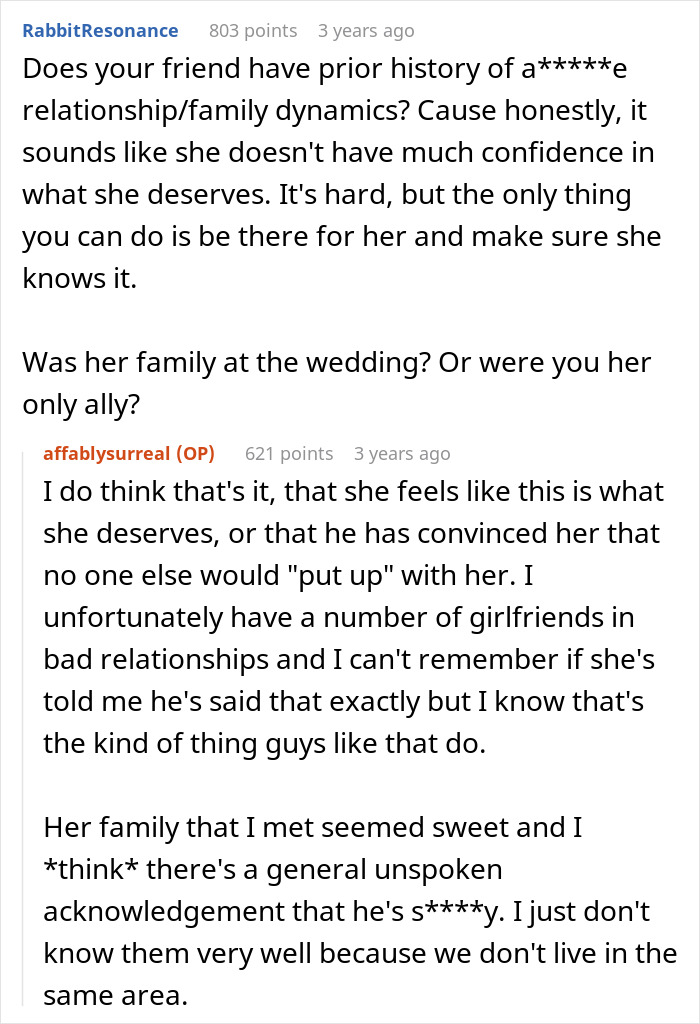 A discussion about a groom making his wedding all about him and the boys, as the bride holds back tears.