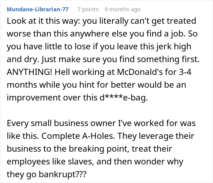 Employee advice to leave a*****e boss and harsh work conditions Employee advice to leave a*****e boss and harsh work conditions