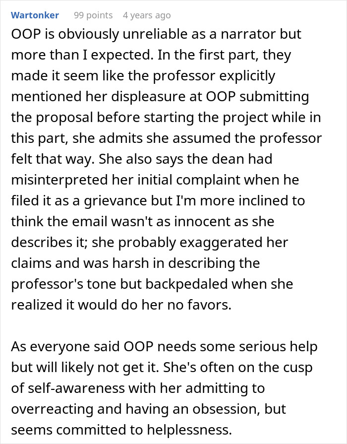 37YO's Obsession With Professor Takes A Creepy Turn As She Reports Her For Her "Curt" Email