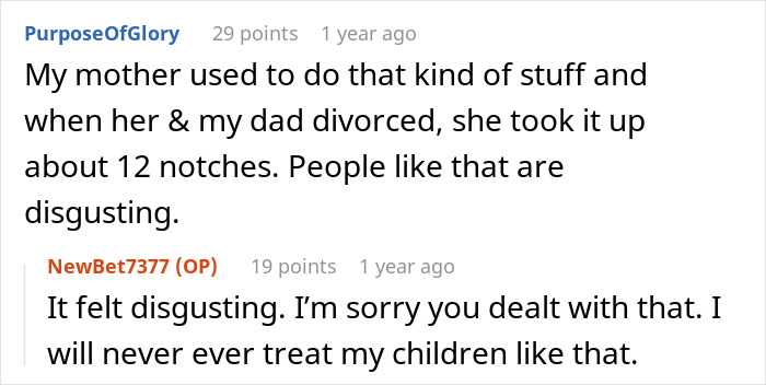 Commenter shares personal experience relating to MIL's behavior at the rehearsal dinner, calling it disgusting. Commenter shares personal experience relating to MIL's behavior at the rehearsal dinner, calling it disgusting.