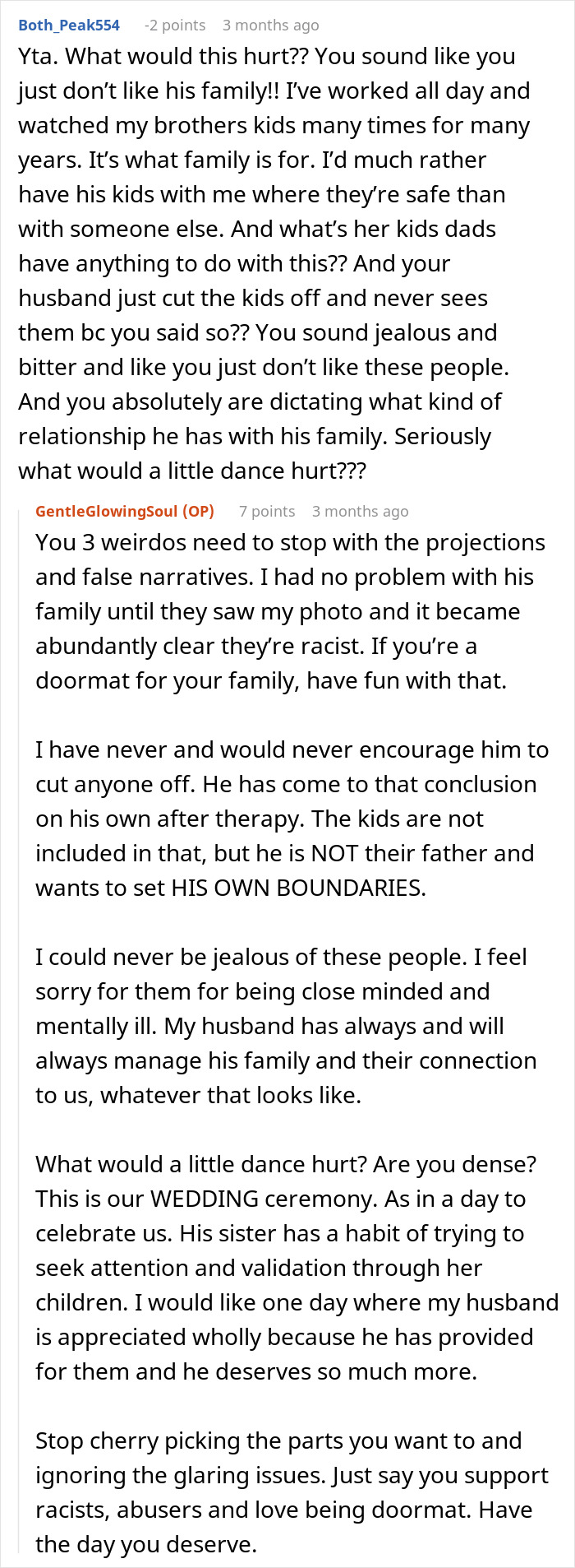 SIL Makes A Weird Demand For The Wedding: "Immediately Said No"