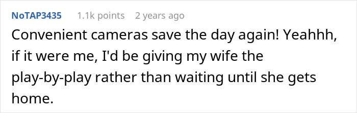 A comment about convenient cameras saving the day from a creepy friend trying to steal hubby.
