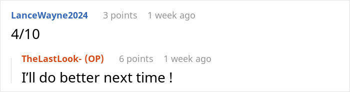 Comment rating 4 out of 10 on woman getting revenge on MIL Comment rating 4 out of 10 on woman getting revenge on MIL
