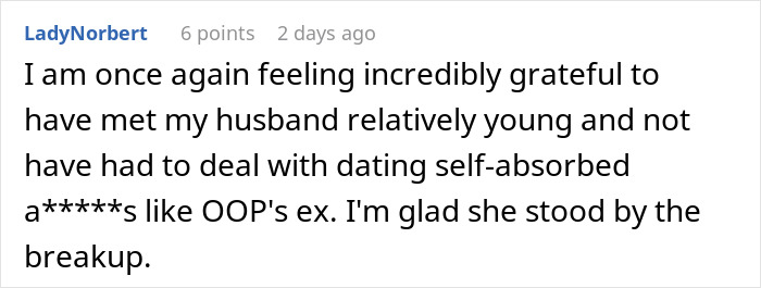 A comment about a man's introverted GF and a bar crawl, expressing gratitude for not dating self-absorbed people. A comment about a man's introverted GF and a bar crawl, expressing gratitude for not dating self-absorbed people.