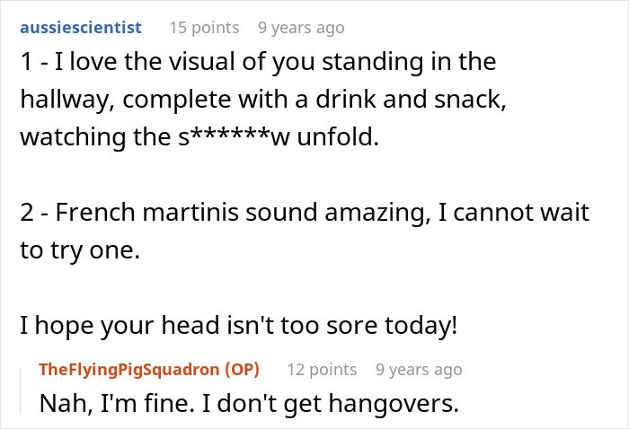 A woman's drunken tantrum over a honeymoon trip with son creates a scene, a common hotel occurrence.