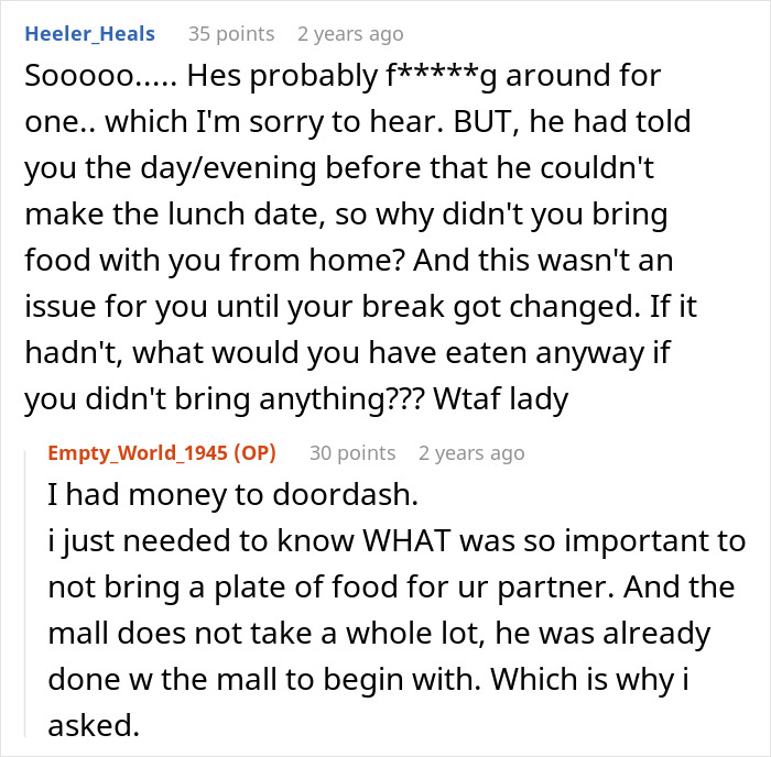 Guy Calls Fiancée A "Cry Baby" For Fussing Over Him Not Getting Her Lunch, Turns Out He's A Cheater Guy Calls Fiancée A "Cry Baby" For Fussing Over Him Not Getting Her Lunch, Turns Out He's A Cheater