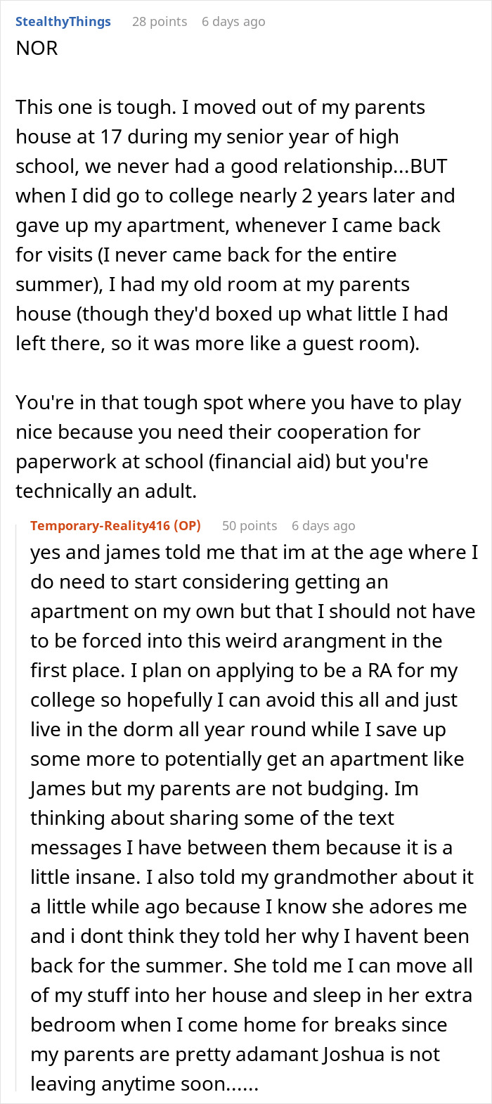 18YO fumes as loving parents expect her to give her room to jobless bro, showcasing family dynamics. 18YO fumes as loving parents expect her to give her room to jobless bro, showcasing family dynamics.