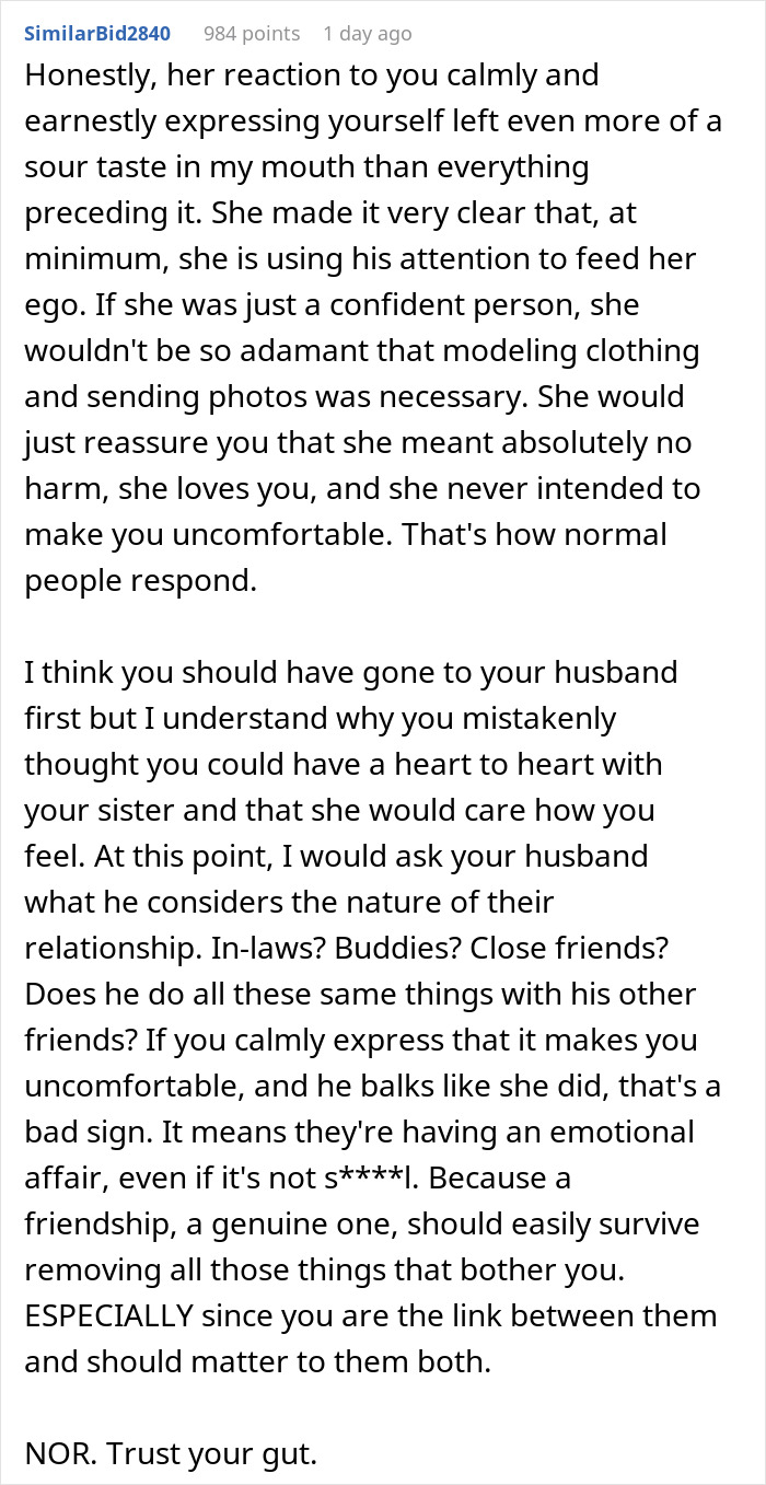 Hubby And Wife&rsquo;s Sis Text Privately And Spend Time Alone, Wife Gets Called Jealous For Speaking Up